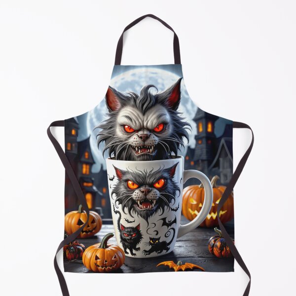 Item preview, Halloween Werecat: Unleash Your Inner Beast - Spooky Coffee Mug & T-Shirt designed and sold by CamillaCreation.