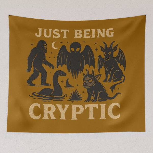 Item preview, "Just Being Cryptic" Cryptid Art designed and sold by CornerstonePics.
