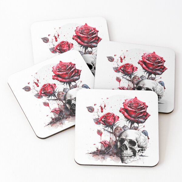 Item preview, Skull and Roses. designed and sold by EvaKlein68.
