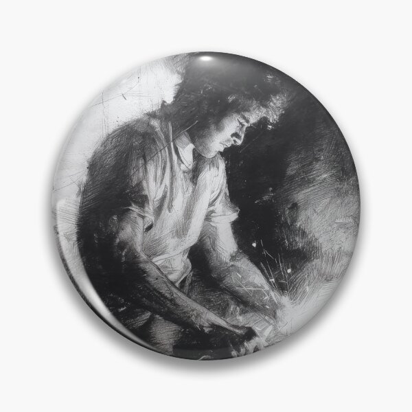 Item preview, Blacksmith at Forge – Charcoal Drawing Industrial Art designed and sold by ArgentoArt.