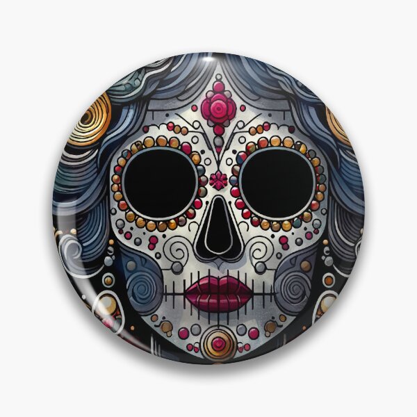 Item preview, Colorful Catrina Illustration - Vibrant Day of the Dead Art designed and sold by  Ojo de Lilith.