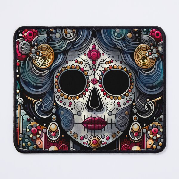 Item preview, Colorful Catrina Illustration - Vibrant Day of the Dead Art designed and sold by  Ojo de Lilith.