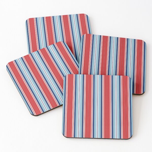 Item preview, DECORATIVE RED AND BLUE STRIPPED PATTERN ROYAL designed and sold by trengeee.