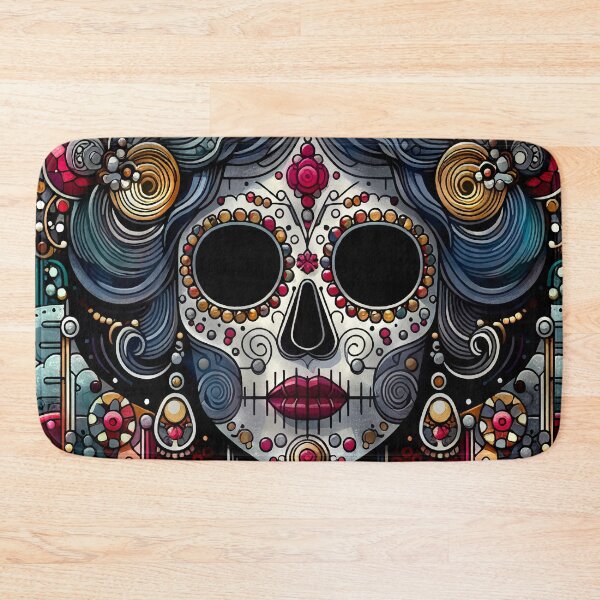 Item preview, Colorful Catrina Illustration - Vibrant Day of the Dead Art designed and sold by  Ojo de Lilith.