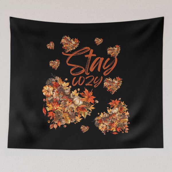 Item preview, Autumn Heart Watercolor | Cozy Fall Hygge Illustration with Leaves & Pumpkins designed and sold by Ela-graphicwiz.