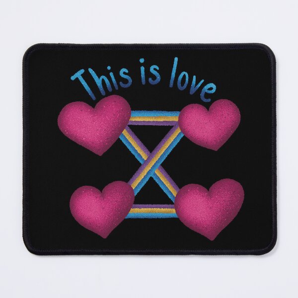 Item preview, Hand Drawn Polyamorous Sandclock Quad Relationship designed and sold by InkyOdyssey.