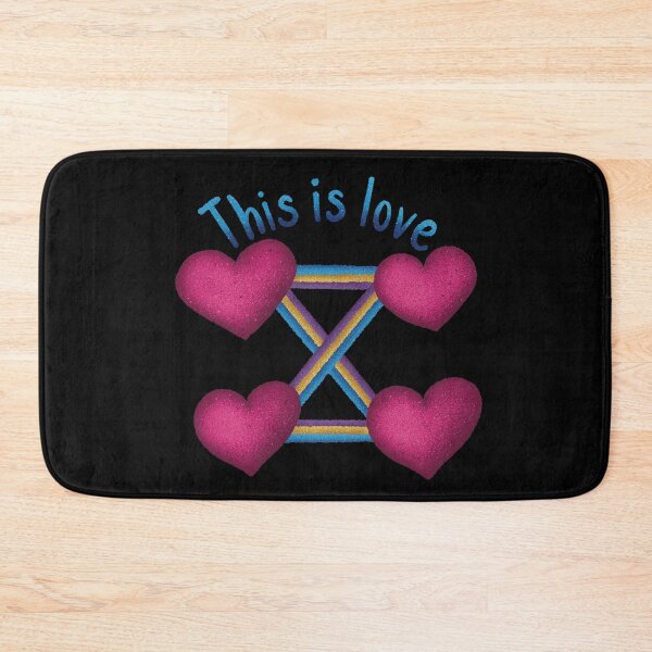 Item preview, Hand Drawn Polyamorous Sandclock Quad Relationship designed and sold by InkyOdyssey.