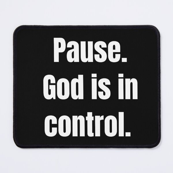 Item preview, Pause. God Is in Control | Christian Minimalist Typography Shirt designed and sold by Illustrated Faith.