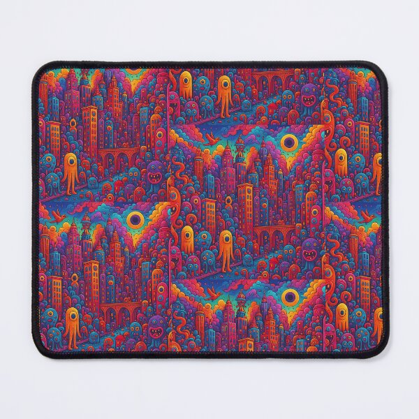 Item preview, Psychedelic City of Colorful Creatures designed and sold by IroRyde.