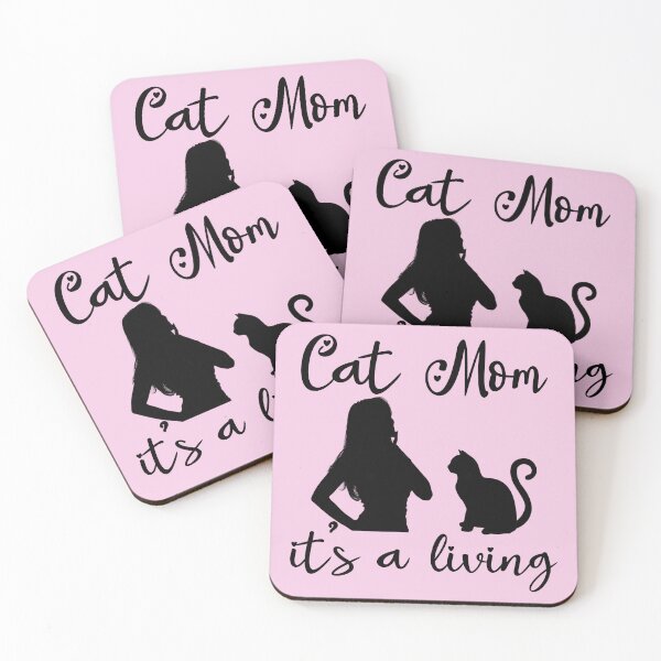 Item preview, Cat Mom It's A Living Pink designed and sold by SoPurrsnickety.