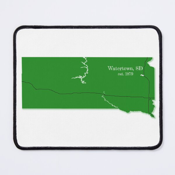 Item preview, Watertown, SD [Green] designed and sold by PhilbonianDezin.