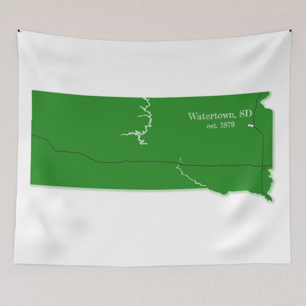 Item preview, Watertown, SD [Green] designed and sold by PhilbonianDezin.