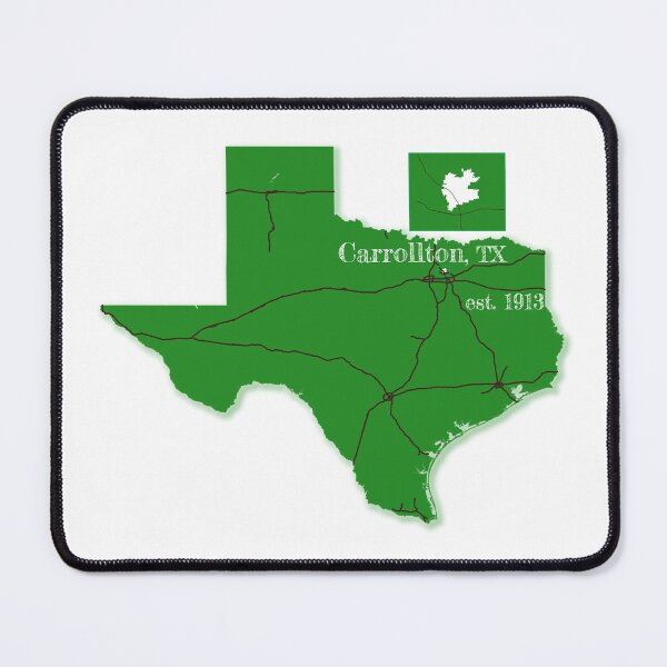 Item preview, Carrollton, TX [Green] designed and sold by PhilbonianDezin.