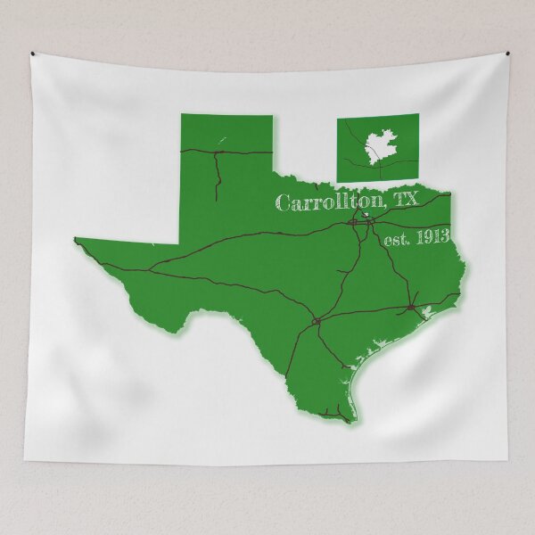 Item preview, Carrollton, TX [Green] designed and sold by PhilbonianDezin.