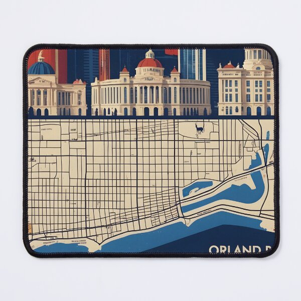 Item preview, Orland Park Illinois 1950s USA Vintage Travel Tourism designed and sold by TravelersGems.