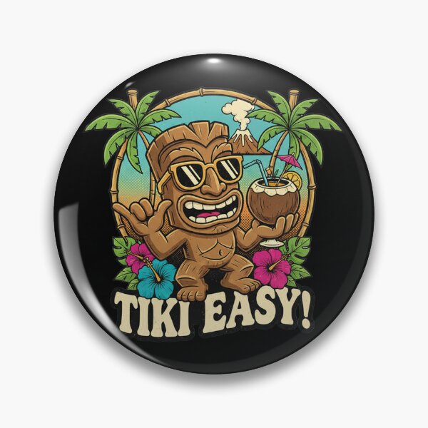 Item preview, TIKI EASY take it easy, surf's up & tropical coolness 7168x7168 designed and sold by darky72.