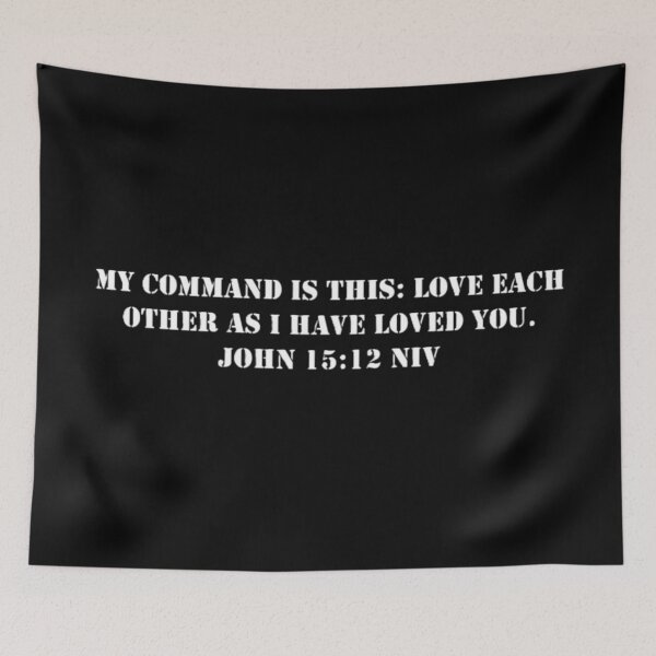 Item preview, John 15:12 NIV - White Letters - No Background - JCTRUTHER designed and sold by JCTRUTHERshop.
