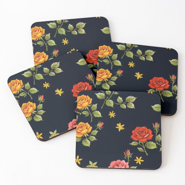 Item preview, Multicolored roses in vintage style designed and sold by Nice-patterns.