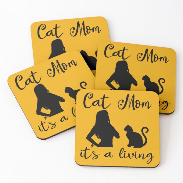 Item preview, Cat Mom It's A Living Orange designed and sold by SoPurrsnickety.