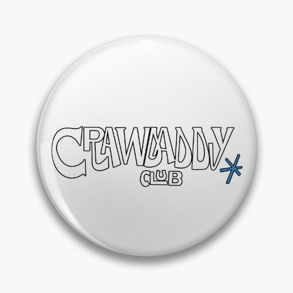 Item preview, Historic Crawdaddy Logo White (outline) designed and sold by CrawdaddyClub.