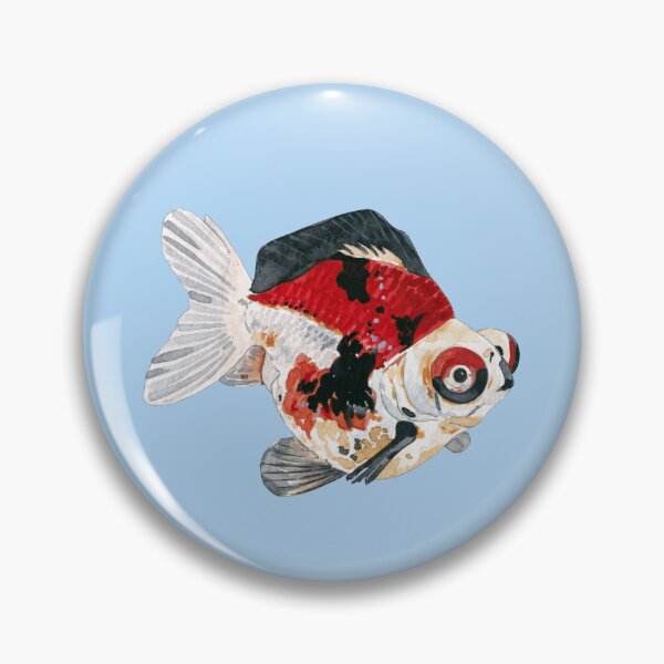 Item preview, RED RYUKIN TELESCOPE GOLDFISH designed and sold by BEATRIZ ABAITUA.