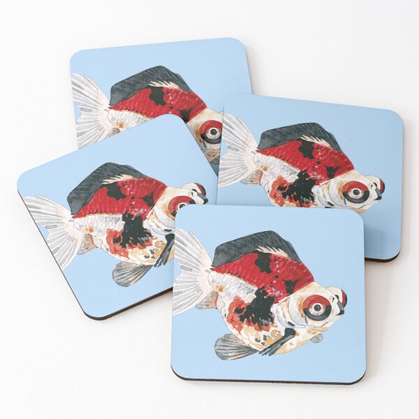 Item preview, RED RYUKIN TELESCOPE GOLDFISH designed and sold by BEATRIZ ABAITUA.