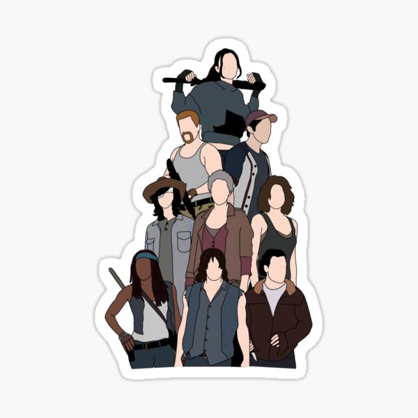 50 Stickers Impermeables The Walking Dead | Cuotas sin interés 50 Stickers Impermeables The Walking Dead | Cuotas sin interés