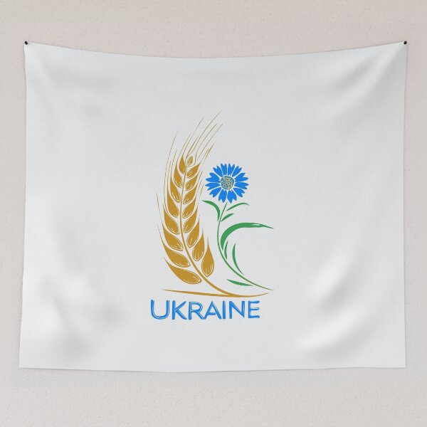 Item preview, Ukraine Wheat Cornflower Agricultural Heritage Ukrainian Botanical designed and sold by cabana.space.