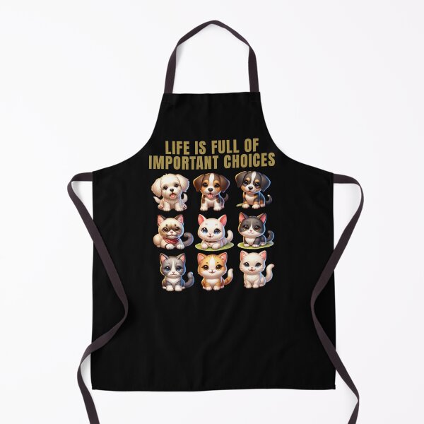 Item preview, Life is full of important Choices - cute dogs and cats designed and sold by ReneMM.