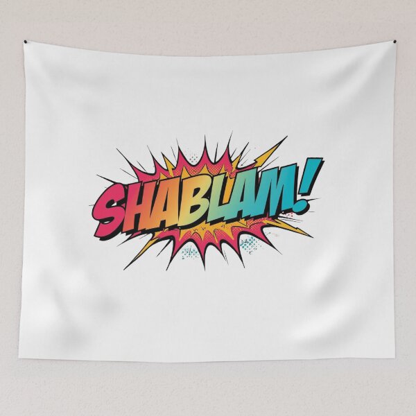 Item preview, SHABLAM! Comic Pop Art Explosion – Retro Boom Word Sticker. Bring the KA-POW energy to your world – one SHABLAM at a time!   designed and sold by Rebel Fusion.