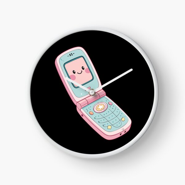 Item preview, Kawaii Chibi Flip Phone – Pastel Cartoon Cute Sticker Design designed and sold by VividOrganica.