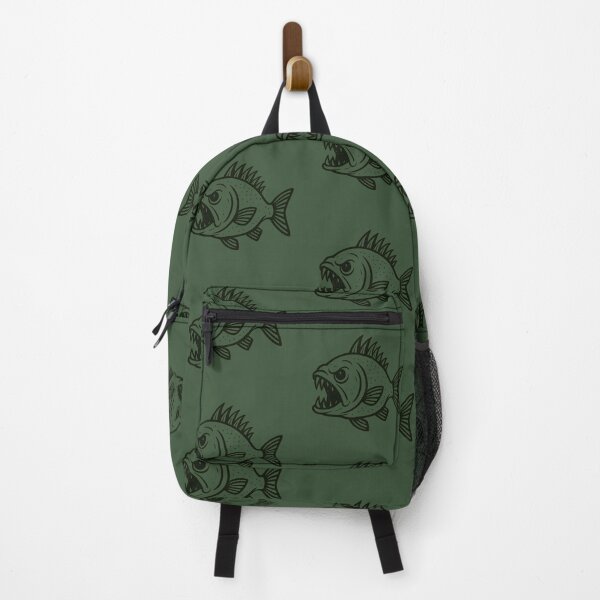 Item preview, Tattoo Style Piranha – Bold Edgy Fishing Design designed and sold by NoRestDesigns.