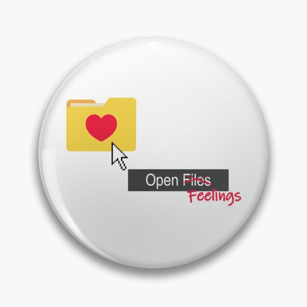 Item preview, Open Feelings – Funny Computer Folder Love Design designed and sold by Vexelcor.