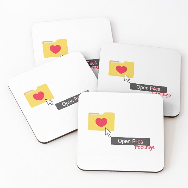 Item preview, Open Feelings – Funny Computer Folder Love Design designed and sold by Vexelcor.