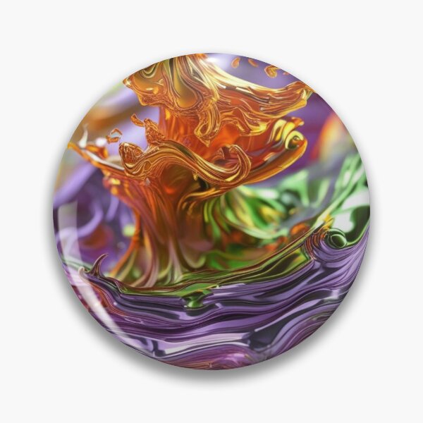Item preview, Abstract Flame in Autumn Colored Chrome designed and sold by Harmonic_Layers.