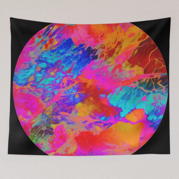 Item preview, Abstract Coloful Marble Circle designed and sold by chambergambit.