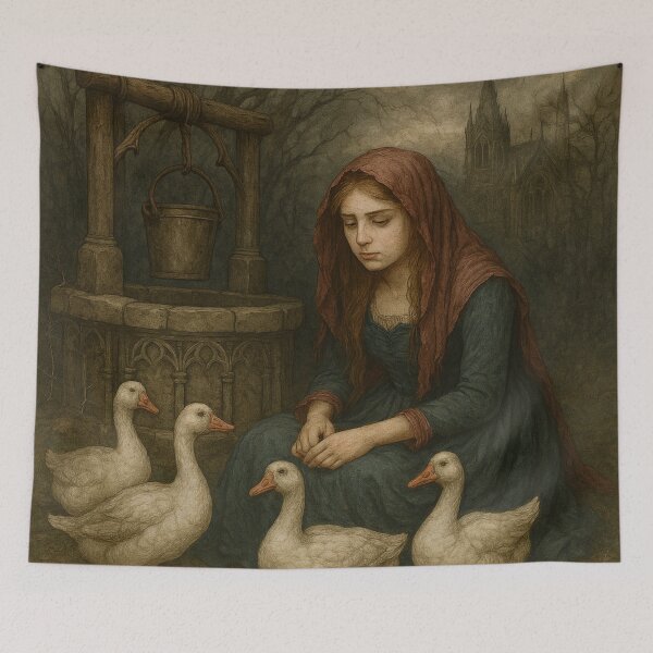 Item preview, She Who Waits with Wings designed and sold by Woven-myth.