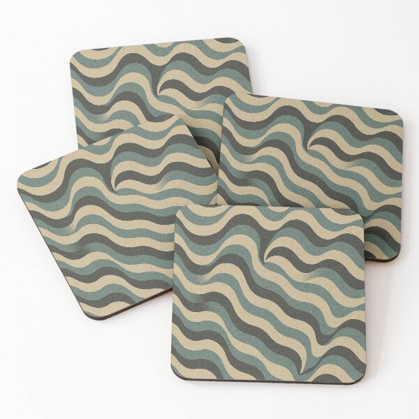 Item preview, Vintage Wavy Lines in Muted Tones designed and sold by weirdfishes123.