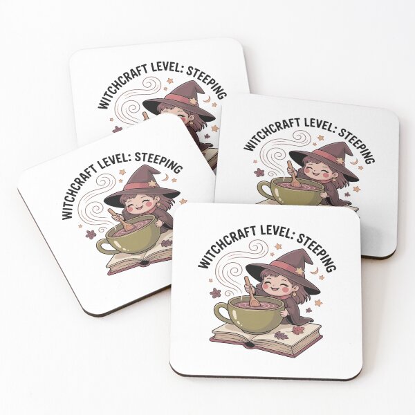 Item preview, Witchcraft Level: Steeping — Cozy Tea Witch designed and sold by MagicWander.