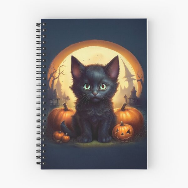Item preview, The Little Hearth-Spirit's First Halloween | Cute Black Cat Art designed and sold by Englandbear.