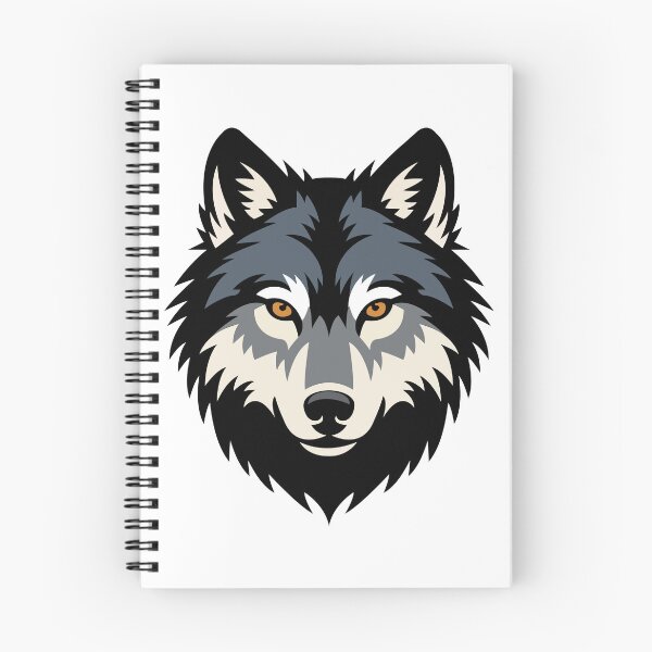 Item preview, Wolf Face Sticker – Modern Animal Illustration designed and sold by Pixel & Ponder.