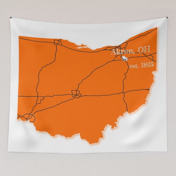 Item preview, Akron, OH [Orange] designed and sold by PhilbonianDezin.