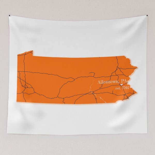 Item preview, Allentown, PA [Orange] designed and sold by PhilbonianDezin.
