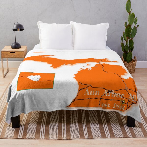 Item preview, Ann Arbor, MI [Orange] designed and sold by PhilbonianDezin.
