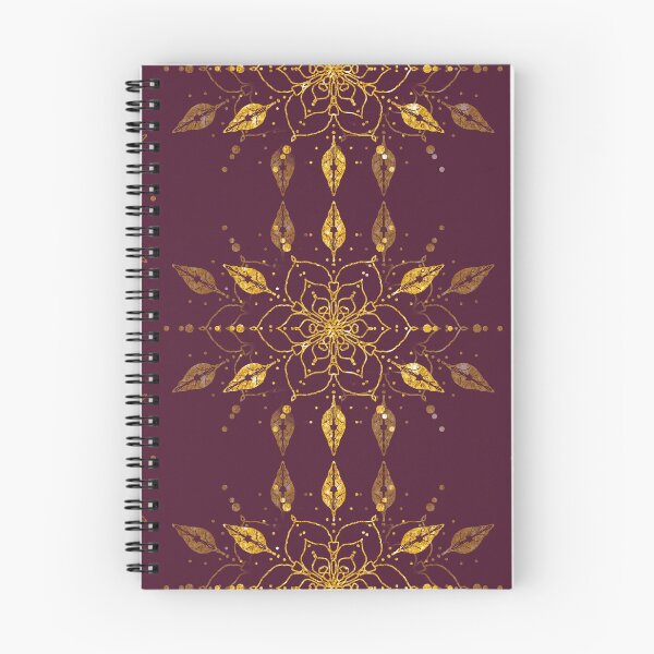 Item preview, Golden Sparkle Floral Mandala designed and sold by mandalahaze.