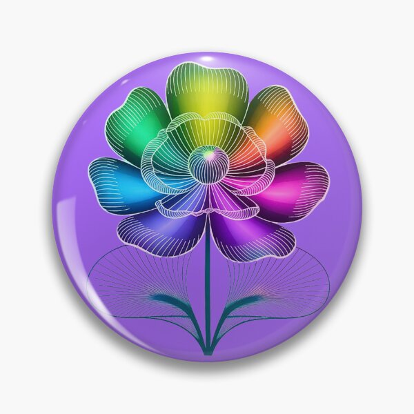 Item preview, Colorful Lotus - Minimalist Art designed and sold by VibrArtco.