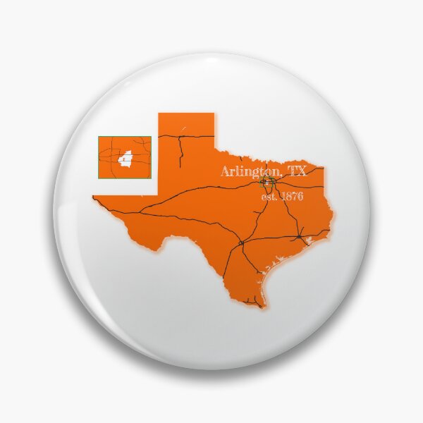 Item preview, Arlington, TX [Orange] designed and sold by PhilbonianDezin.
