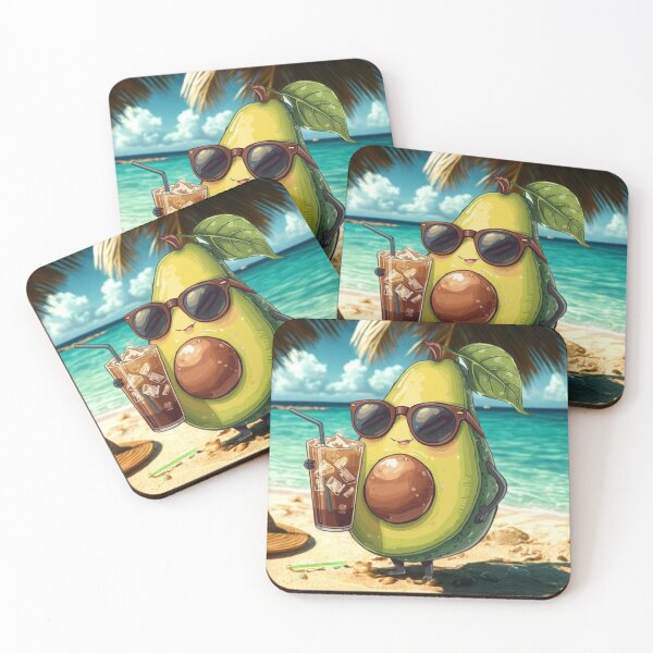 Item preview, ?✨ Cute Avocado with Coffee – Funny Summer Aesthetic designed and sold by TicoInk.