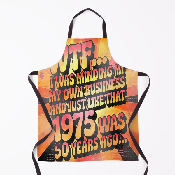 Item preview, 1975 Was 50 Years Ago | WTF Retro Shock Tee designed and sold by SouthPrint.