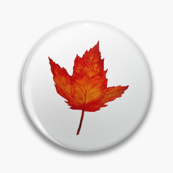 Item preview, Red-Orange Maple Leaf designed and sold by Lisa Neuman Watercolors.